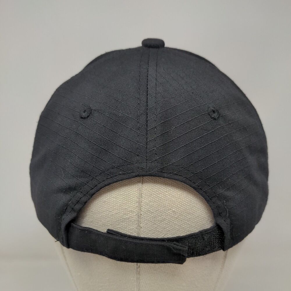 American Flag Patch Strapback Hat Black One Size … - image 7